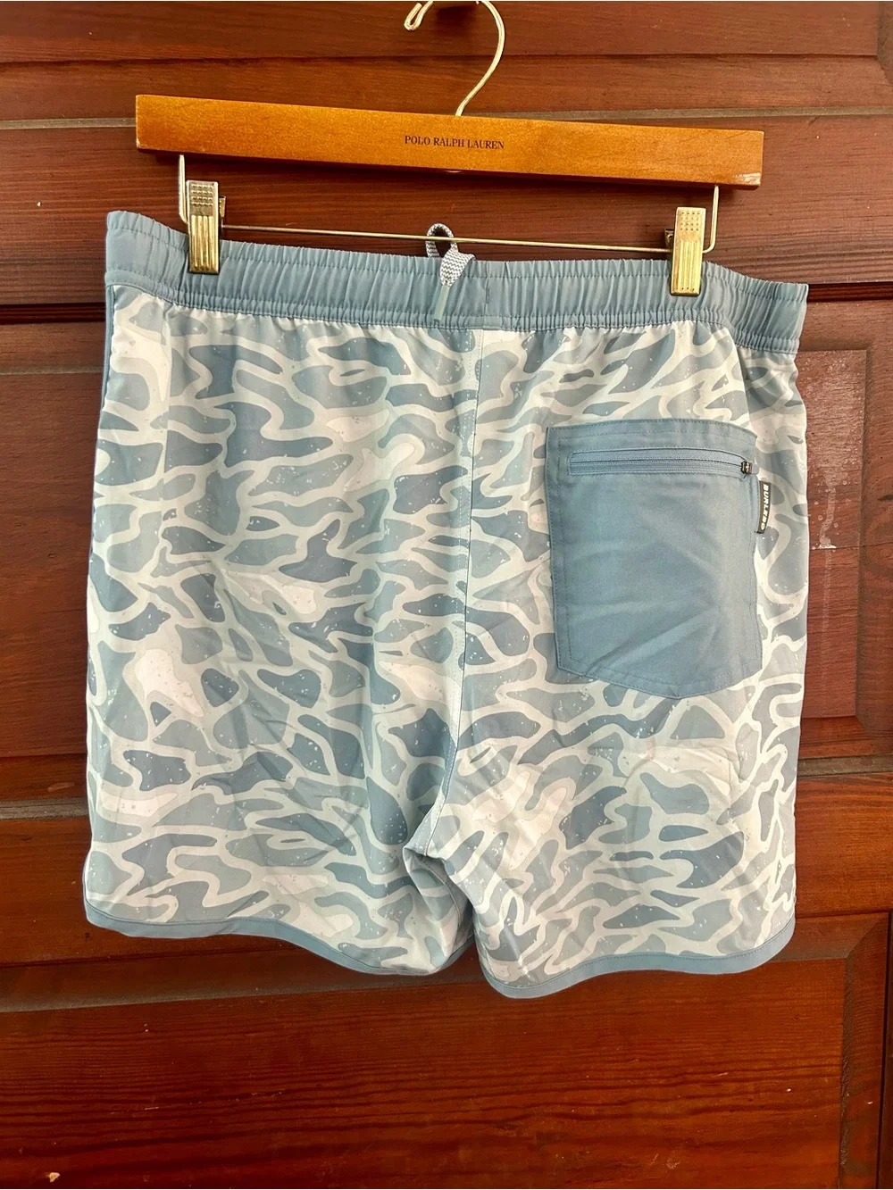 BURLEBO Light Blue Camo Swim Trunks 🔥🔥NEW IN STORES🔥🔥New WithOUT Tags size Med